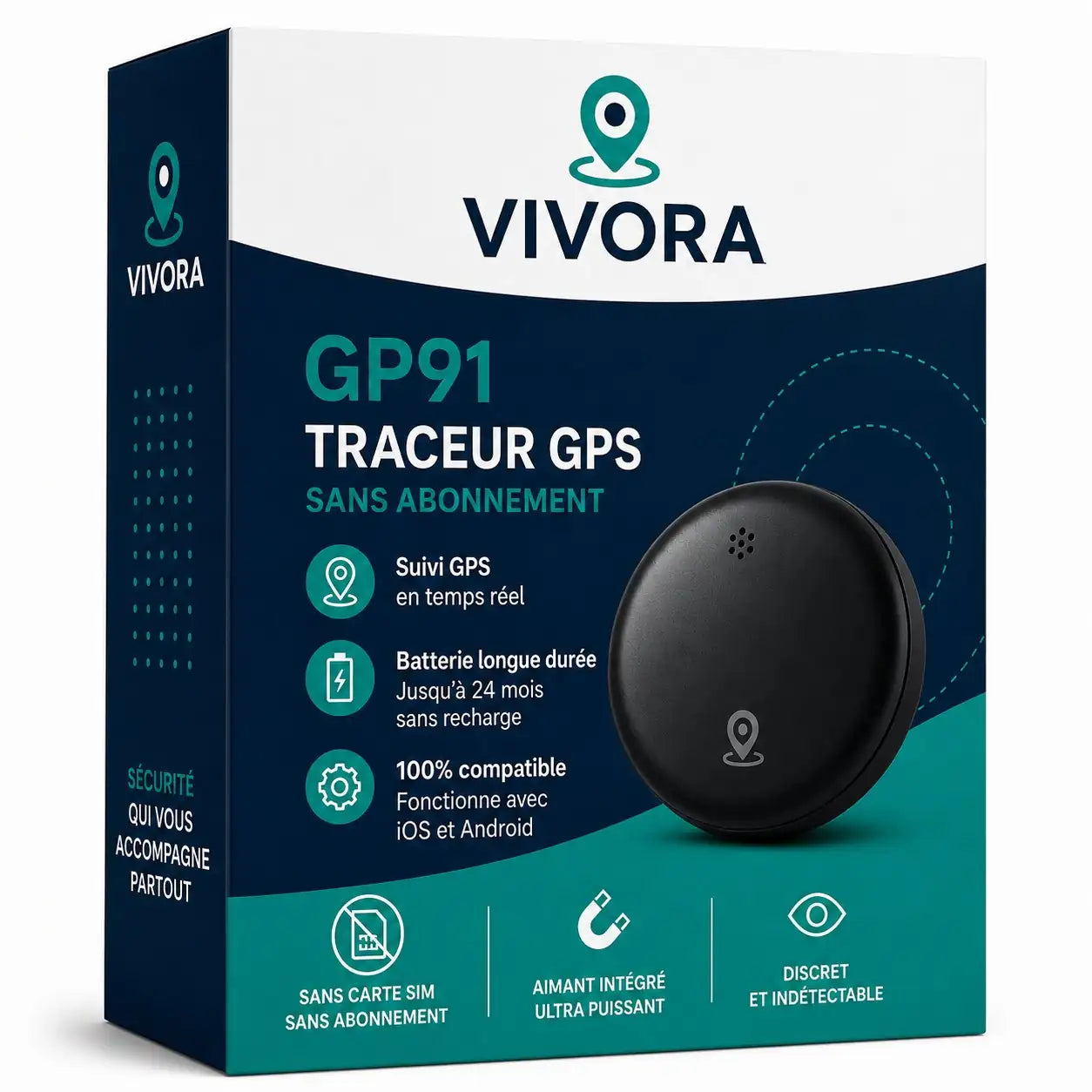 Traceur GPS GP91 de Vivora