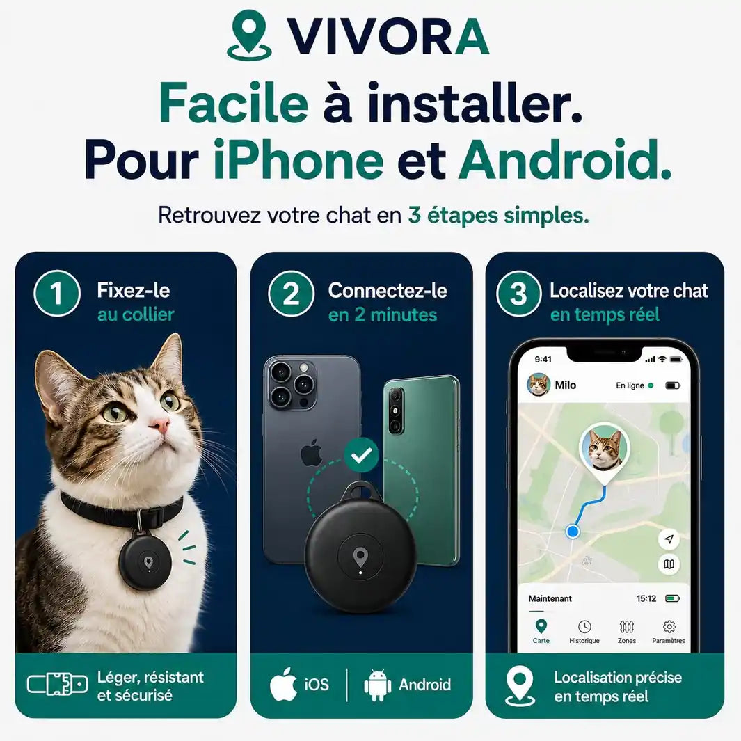 Traceur GPS pour chat – sans abonnement